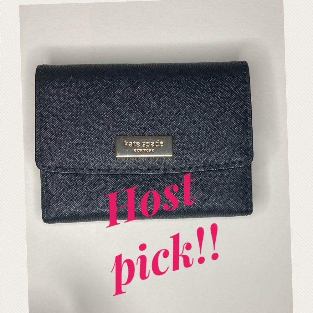 Kate Spade business card holder small wallet black